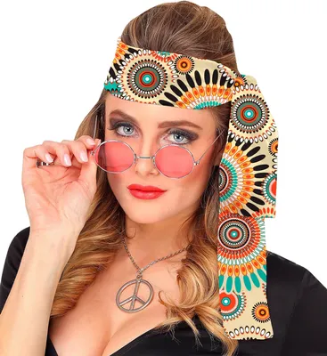 Produktbild von Hübsches Hippie Kopfband für Männer & Damen Boho Stirnband für Damen & Herren Bunt
