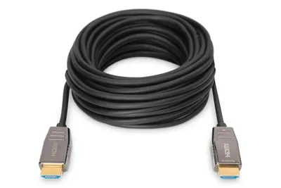 Produktbild von DIGITUS HDMI AOC Hybrid Glasfaserkabel UHD 8K 20m schwarz