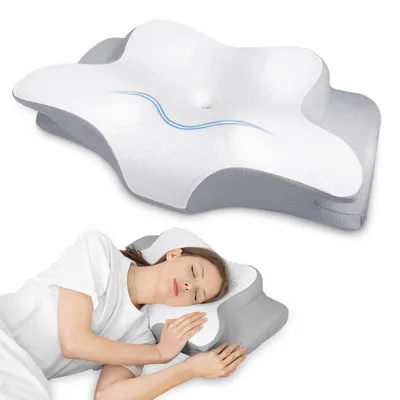 Zdjęcie produktu dla Ergonomiczna poduszka pod głowę z pianki memory, zapewniająca komfort snu