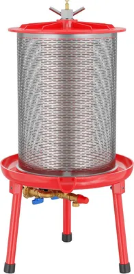 Produktbild von Edelstahl Hydropresse mit 20 Liter Korbinhalt, Wasserdruckpresse mit 3 bar zum Pressen von Obst