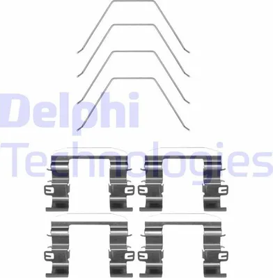 Image de Jeu d'accessoires, garniture de frein à disque DELPHI LX0669
