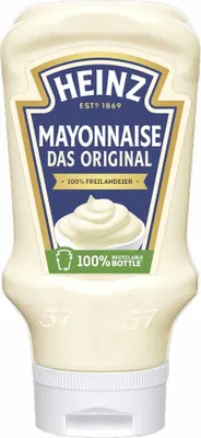 Produktbild von Heinz Einfach Lecker Mayonnaise Kopfstehflasche (495 ml)