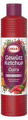Produktbild von HELA Gewürz Ketchup Curry extra scharf (800ml)