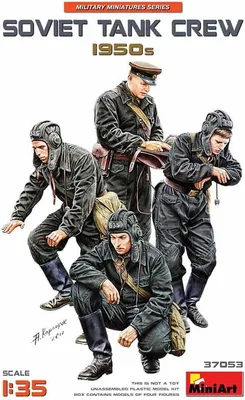 Productafbeelding van Modelbouwpakket, schaal 1:35. Figuur: Sovjet-tankbemanning uit de jaren 1950