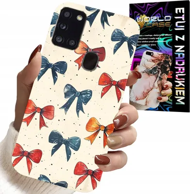 Zdjęcie produktu dla Etui Do Samsung Galaxy A21S - Kolorowe Wstążki Wstążka Modne Wzory