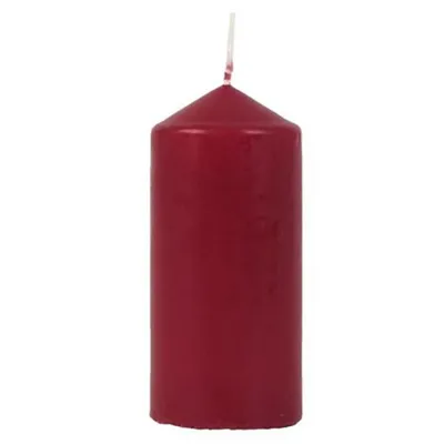 Produktbild von Stumpenkerze bordeaux Adventskerzen Weihnachtskerze Stumpen Kerze Deko 12,5cm