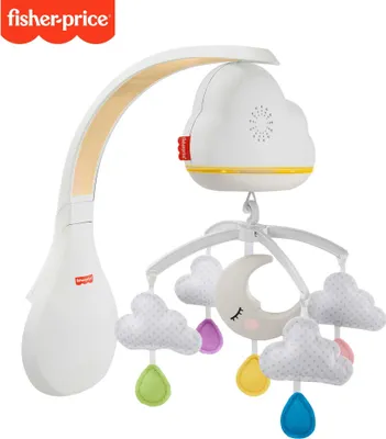 Produktbild von Fisher-Price Traumhaftes Wolken-Mobile & Spieluhr (Licht, Musik, Geräuschsensor)