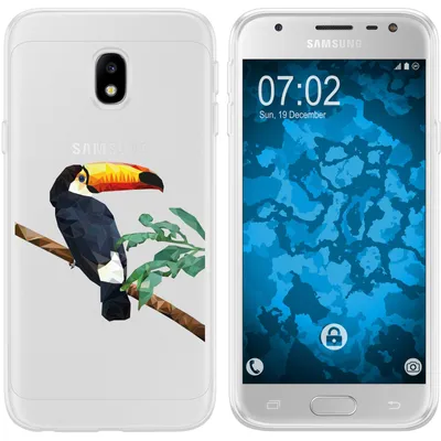 Produktbild von PhoneNatic Case kompatibel mit Samsung Galaxy J3 2017 Silikon-Hülle Vektor Tiere M5