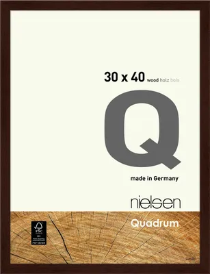 Produktbild von nielsen Holz Bilderrahmen Quadrum, 30x40 cm, Wengé