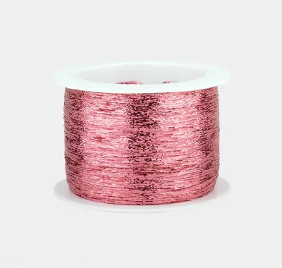 Produktbild von Woolly Hugs GLITZER Garn 1000 m metallisiertes Beilaufgarn zum Mitstricken Farbe 0303 - rosé