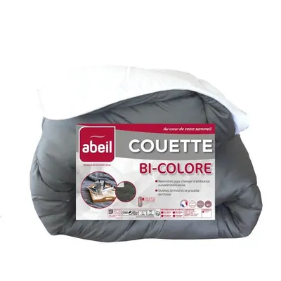 Immagine prodotto di Piumino bicolore 220 x 240 cm - bianco e grigio