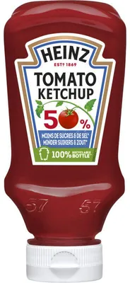 Produktbild von Heinz Tomato Ketchup 50% weniger Zucker & Salz, 220g – bewusster Genuss