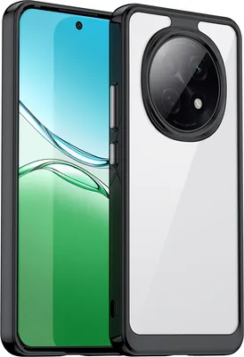 Immagine prodotto di Custodia per OPPO A5 Pro trasparente, antiurto TPU silicone custodia protettiva nero