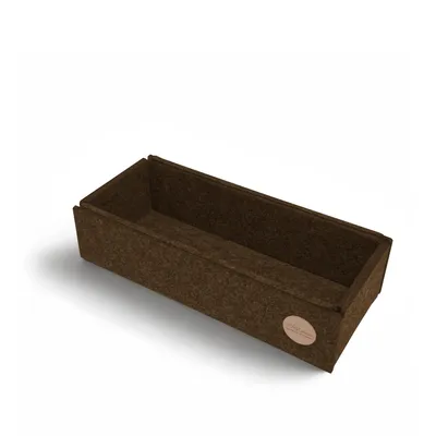 Produktbild von Aufbewahrungsbox CLEAN Filz 10 x 23 x 6 cm ohne Deckel in hellbraun meliert