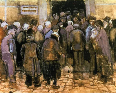 Produktbild von Vincent Van Gogh Kunstdruck Bild - Die Staatslotterie (40 x 50 cm)