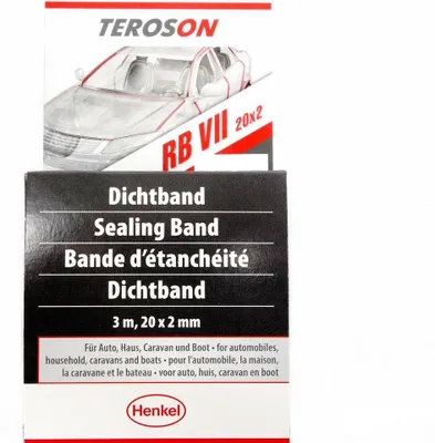 Produktbild von TEROSON Dichtband Dichtmasse 150002 300cm 20mm Klebeleiste Rolle 3m