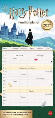 Produktbild von Harry Potter Familienplaner 2027