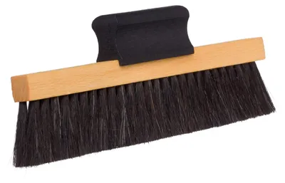 Produktbild von Redecker 460515 Schallplattenbürste, 15 cm, Buchenholz, 2 Reihen weiches Ziegenhaar