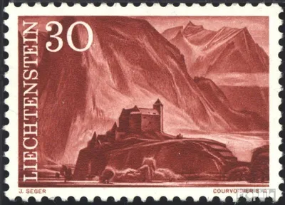 Produktbild von Briefmarken Liechtenstein 1959 Mi 383 postfrisch Landschaften