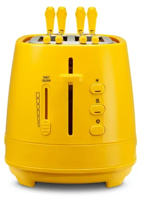 Produktbild von De’Longhi CTLAP2203.Y, 2 Scheibe(n), Gelb, Tasten, Niveau, 550 W, 180 mm, 300 mm