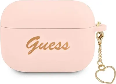 Obrázok produktu pre Guess GUAPLSCHSP Silikónové puzdro na zavesenie z kolekcie Heart pre Apple