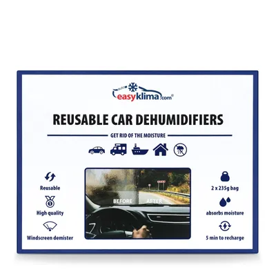 Produktbild von EasyKlima Auto Luftentfeuchter 2 x 235 g Feuchtigkeitsabsorber