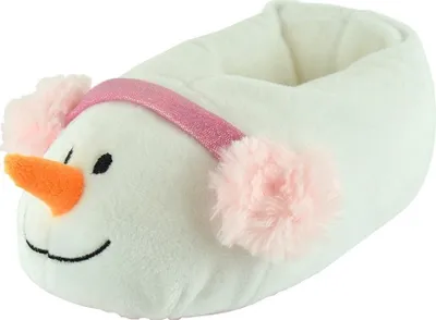 Produktbild von Kinder Schneemann-Hausschuhe 491 (32/33 EU) (Weiß)