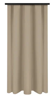 Produktbild von Blickdichte Gardine mit Kräuselband, Fertig Vorhang, Maße: 140x160 cm, Farbe: Beige