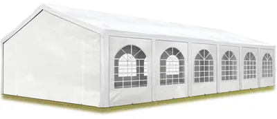 Produktbild von TOOLPORT Hochwertiges Partyzelt 5x12 m Pavillon Zelt PE Plane 450 N Gartenzelt Festzelt Wasserdicht weiß