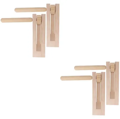 Productafbeelding van Set van 4 Houten Rammelaars voor Kinderen