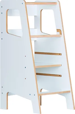 Image de Babylike Montessori Tour d’apprentissage pour enfants | Tour d’apprentissage dès 1 an | Chaise d’apprentissage | Marchepied