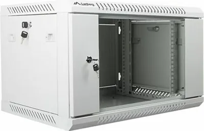 Obrázok produktu pre Lanberg Rack Wandschrank 19" 6U/600X450 Glastr grau