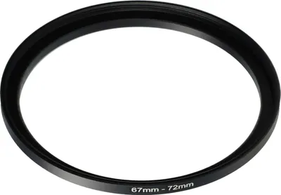 Produktbild von vhbw Step-Up-Ring Adapter 67mm - 72mm für Kamera Objektiv - Filteradapter, Metall Schwarz