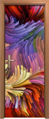 Produktbild von Türposter 70x200 cm Türaufkleber Türtapete Türfolie Klebefolie Abstraktes Design Flüssiglackierung
