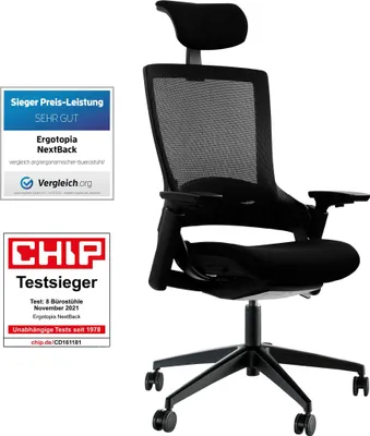 Produktbild von Ergotopia NextBack | Ergonomischer Bürostuhl gegen - Akzeptabel