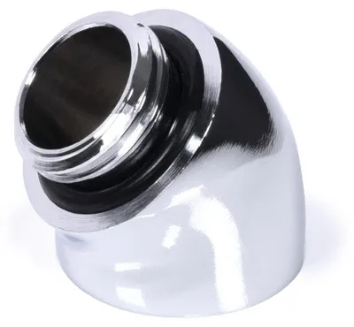 Obrázok produktu pre Alphacool 45 stupňov G1/4 palca samec na G1/4 palca samica, chróm