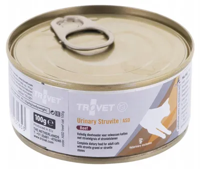 Image de Croquettes humides pour chat Trovet ASD Urinary Struvite au bœuf - 100 g