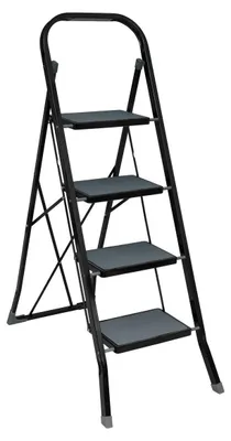 Produktbild von Klappbare 4-Stufen-Stehleiter aus Metall