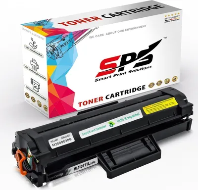 A toner cartridge and its packaging are displayed against a white background.