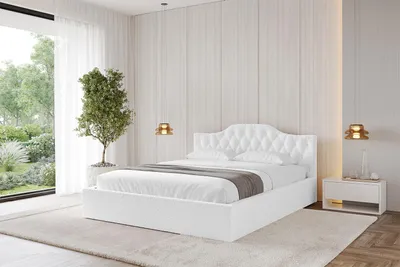 Produktbild von ALTDECOR Polsterbett mit Bettkasten  -  FALIO-v1 - 200x200 Weiß - Bett mit Matratze H3/H4, Kopfteil, Boxbett, Lattenrost, Doppelbett mit Stauraum