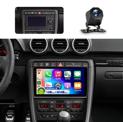 Zdjęcie produktu dla Radio samochodowe 9" do Audi A4 (2004-2008) z CarPlay, Bluetooth, WiFi i nawigacją