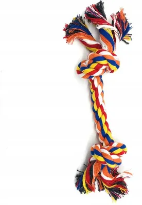 Produktbild von The Zoo Hundespielzeug Tau geknotet farbig 25cm