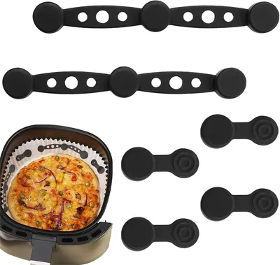 Produktbild von Silikon-Magnetschnallen, 6 Stück für Heißluftfritteusen