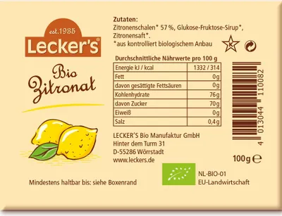 Produktbild von Lecker's Zitronat 100g