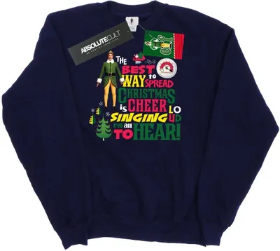 Produktbild von Elf - "Christmas Cheer" Sweatshirt für Damen BI5307 (L) (Marineblau)