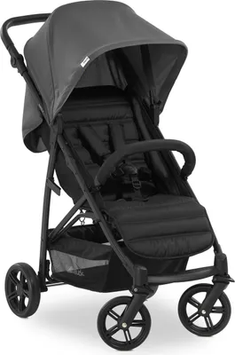 A Hauck Rapid 4 Buggy in grey, shown from the front.