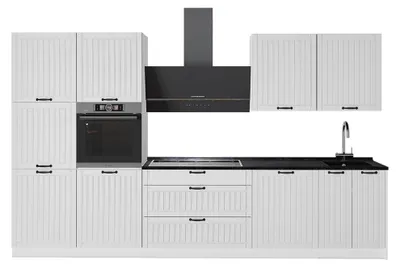 Obrázek produktu pro Kuchyňský kout Vicco Fame-Line Bílý venkovský dům/Bílá 340 cm, PD Antracit, Model 64643