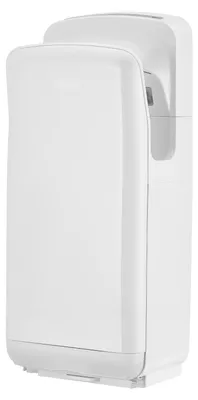 Produktbild von Vertikaler Händetrockner - Jet-Handtrockner - HEPA-Filter - Motor 19.000 U/min - Doppelluftstrom - Automatik-Sensor - Für Gewerbe - Wandmontage - Weiß