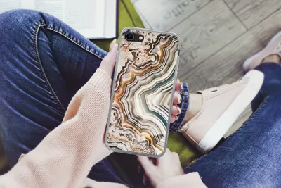 Produktbild von MuchoWow® Handyhülle Schutzhülle Hülle für iPhone SE 2022 Naturstein - Nahaufnahme - Muster Silikon Softcase Handy Hülle - Schutzhülle