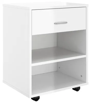 Produktbild von vidaXL Rollschrank Hochglanz-Weiß 46x36x59 cm Holzwerkstoff